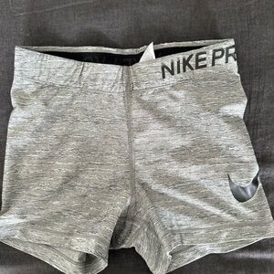 Women's Gray Nike Pro Dri-fit Shorts